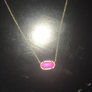 Hot pink Kendra Scott necklace